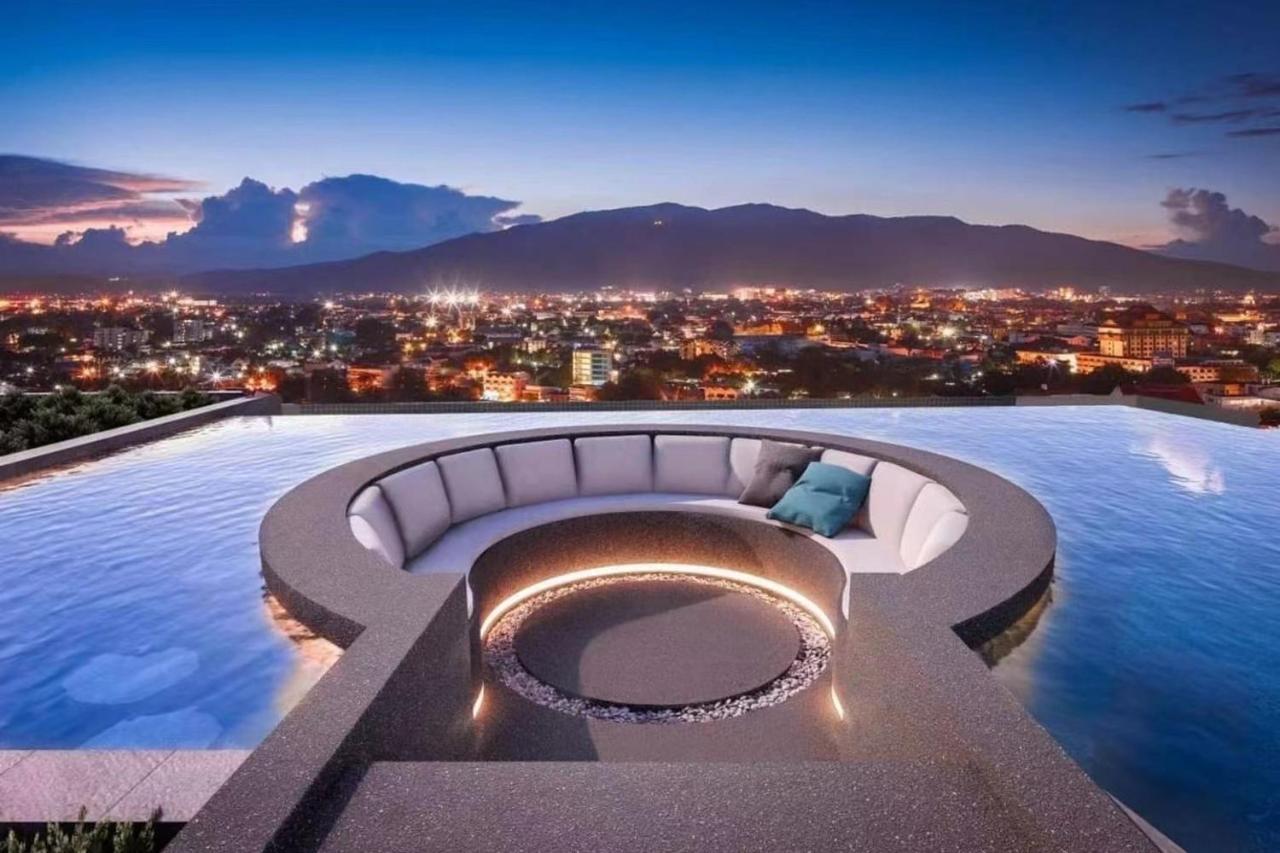 Luxury New Perfect Pool Gym Condo1 Br Chiang Mai Buitenkant foto